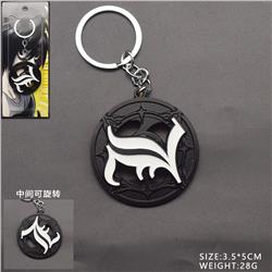 Death Note anime rotating keychain