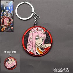 Darling In The Franxx anime rotating keychain