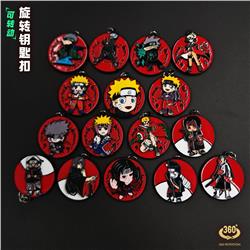 Naruto anime rotate keychain
