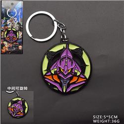 EVA anime rotating keychain