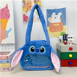 stitch anime plush shoulder bag 25*30*6cm