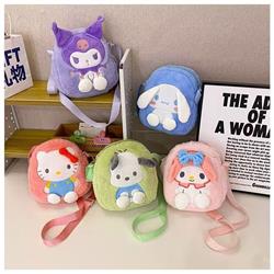 Kuromi anime plush shoulder bag 20*17*6cm