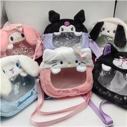 Kuromi anime plush shoulder bag