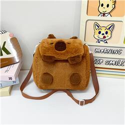 Capybara anime plush shoulder bag 32*27*11cm