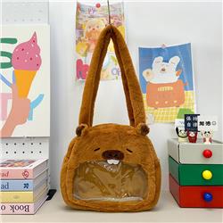 Capybara anime plush shoulder bag 25*30*6cm