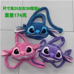 stitch anime plush shoulder bag 25*30*6cm