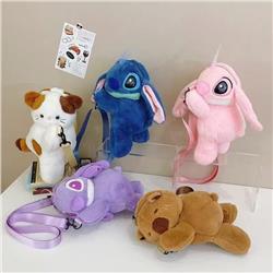 stitch anime plush backpack 30cm