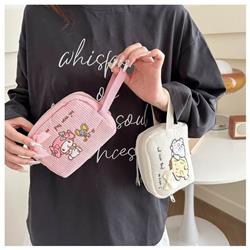 Kuromi anime Plush makeup bag 11*16*8cm