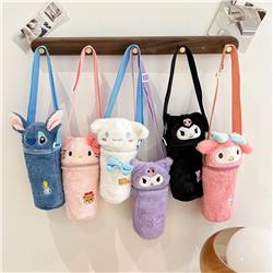 Kuromi anime Plush glass cup cover shoulder bag 25*8cm