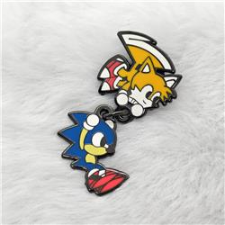 Sonic anime pin 2 pcs a set