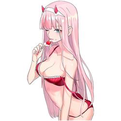 Darling In The Franxx anime car sticker 13cm