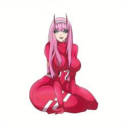 Darling In The Franxx anime car sticker 13cm