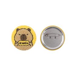 Capybara anime plush pin