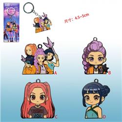 Kpop demon hunters anime keychain