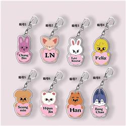 Straykids anime keychain