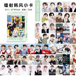 Straykids anime lomo cards price for a set of 55pcs