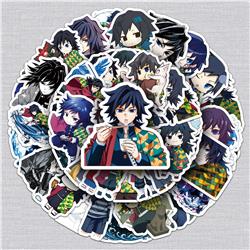 Demon slayer kimets anime waterproof stickers 50pcs a set