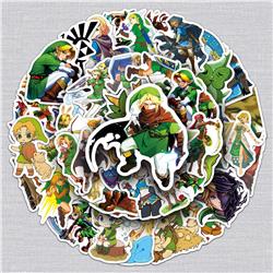 The Legend of Zelda anime waterproof stickers 50pcs a set