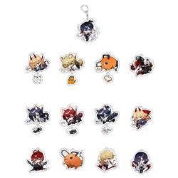 chainsaw man anime keychain