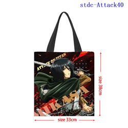 Attack on Titan anime bag 33*38cm