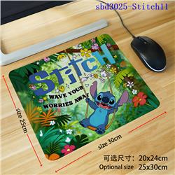 stitch anime mouse pad 30*25*0.3cm