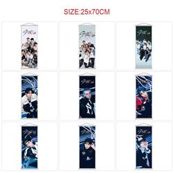 Straykids anime wallscroll 25*70cm price for 5 pcs