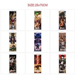 Attack on Titan anime wallscroll 25*70cm price for 5 pcs