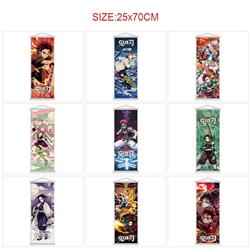 Demon slayer kimets anime wallscroll 25*70cm price for 5 pcs