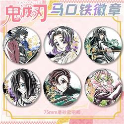 Demon slayer kimets anime pin 75mm