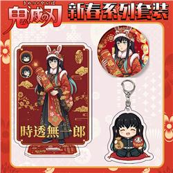 Demon slayer kimets anime standing plate set
