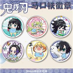Demon slayer kimets anime pin 58mm