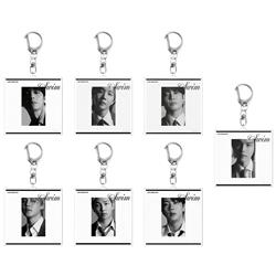 BTS anime keychain