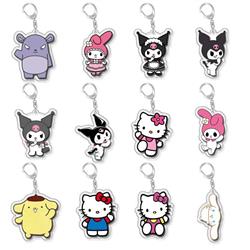 Kuromi anime keychain