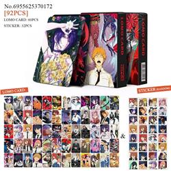 chainsaw man anime lomo cards price for a set of 92pcs