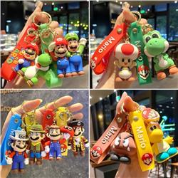 Super Mario anime keychain