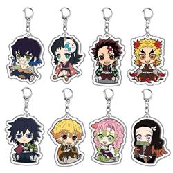 Demon slayer kimets anime keychain