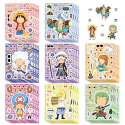 One Piece anime stickers 8pcs a set