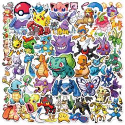 pokemon anime waterproof stickers 50pcs a set