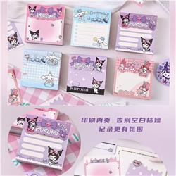 Kuromi anime sticky note 18pcs a set