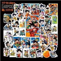 Dragon ball anime stickers 40pcs a set 2 pcs