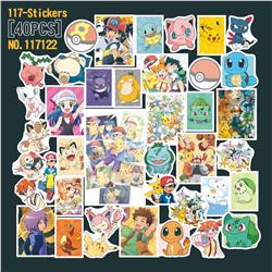 pokemon anime stickers 40pcs a set 2 pcs