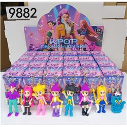 Kpop demon hunters anime keychain 24pcs a set