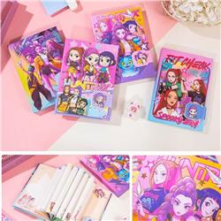Kpop demon hunters anime notebook 4pcs a set