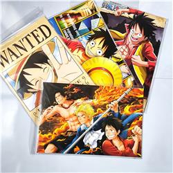 One Piece anime poster price for a set of 9pcs 28*42cm