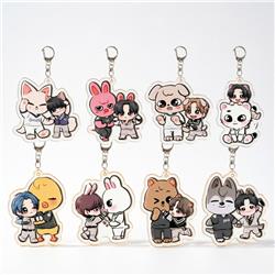 Straykids anime keychain
