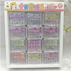 Kuromi anime childrens nail stickers 36pcs a set