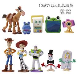 Toy story anime figure 3-10cm 10pcs a set