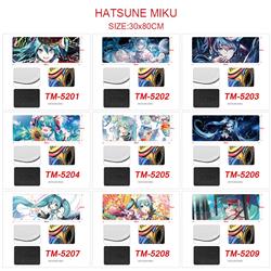 Hatsune Miku anime Mouse pad 30*80cm